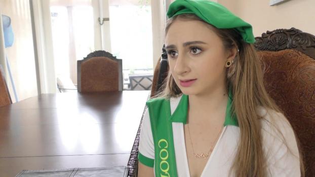 Penelope Kay – Naughty Scout Penelope Kay Sells Her Sweet Pink Box!