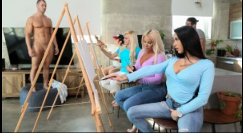 Sip And Paint And Suck Cock Robin Banx, MJFresh, Duncan Saint