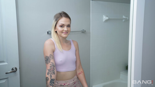 Pierced Nippled Teen Joey White Fucks In The Shower