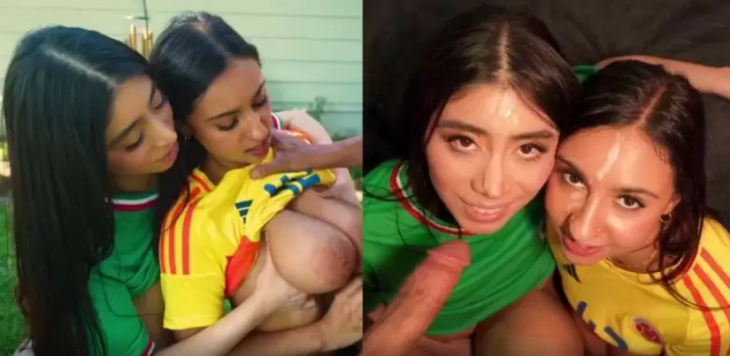 New Violet Myers+ Hailey Rose+ Red Card For Busty Latinas
			
				 7