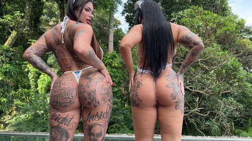 Brazilian Beauty X 2 Big Asses   Cast: Filoufitt, Thawany Alves (Anny Alves), Brena Barbosa
			
				 2