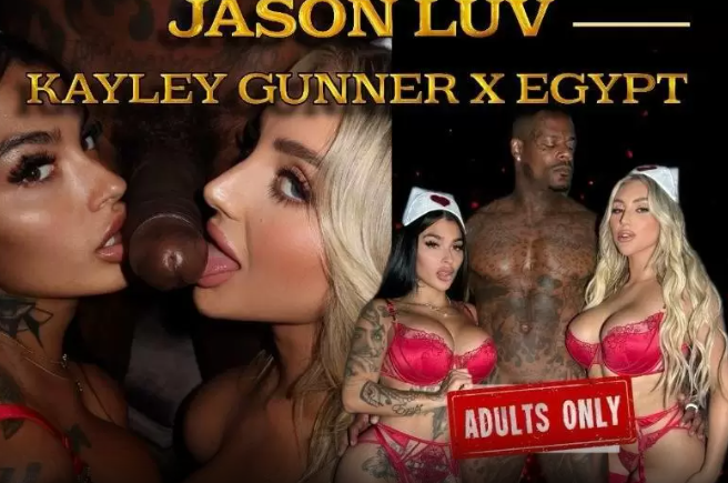 New Kayley Gunner+ The Official Egypt+ BRAND NEW Red Hot Threesome With Jason Luv
			
				 1