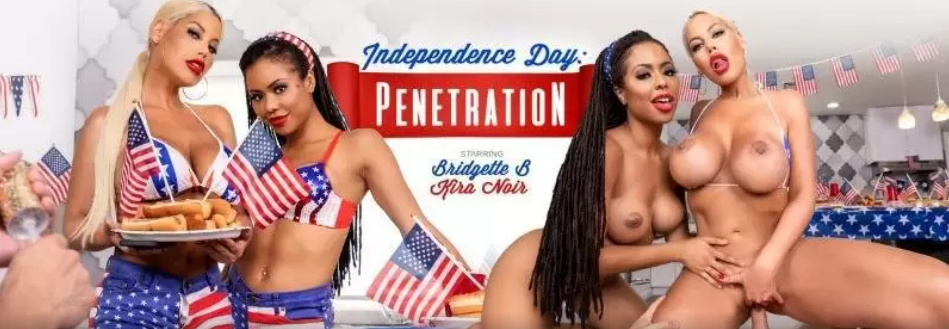 Bridgette B+, Kira Noir+ – Independence Day: Penetratio
			
				 15