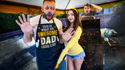 Serena Hill – “I’ll Drain Your Cock Before the BBQ” Serena Gets Marinated In Daddy’s White Sauce