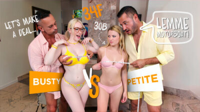 Paris White, Gigi Sweets – Polar Opposites: Busty vs Petite Swap